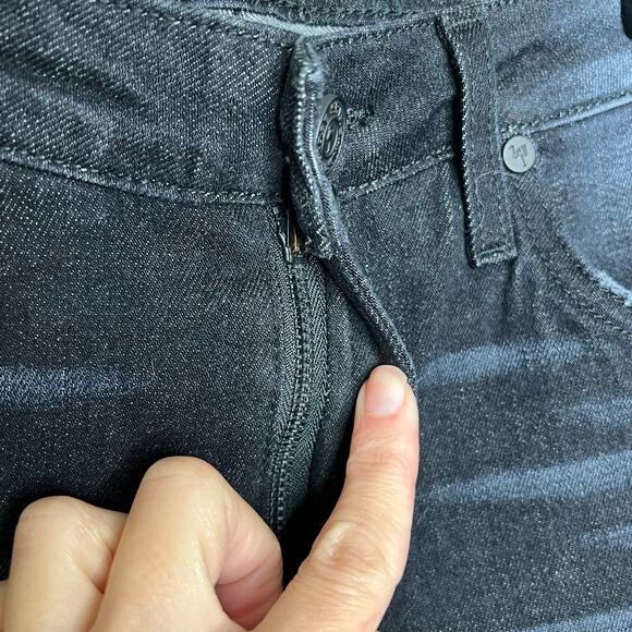 NWT Free People X Sandrine Rose Skinny Jeans 25 Dark Black Ankle Denim Mid Rise - Picture 6 of 12